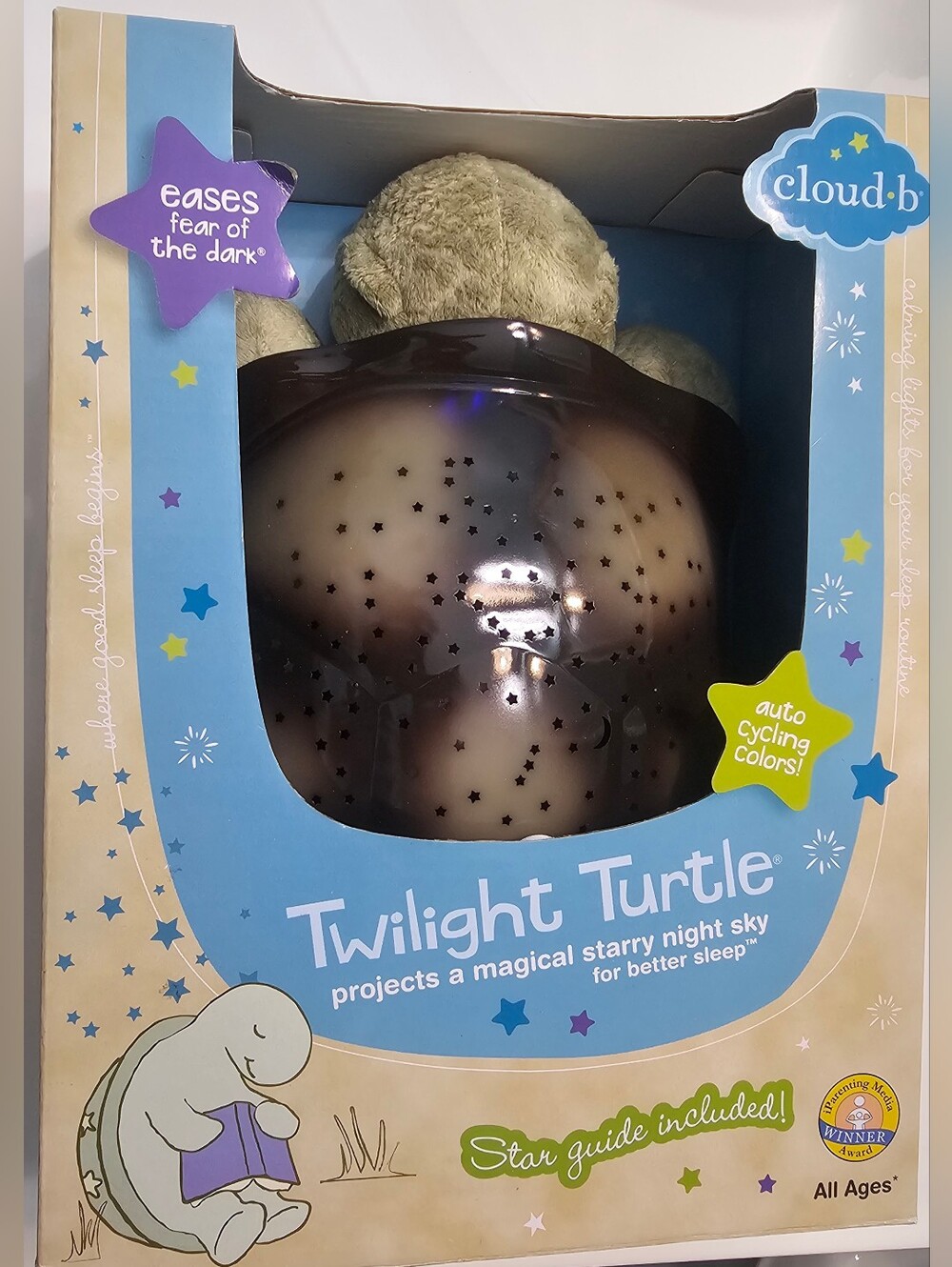 Cloud B Twilight Turtle Classic Nightlight Projector Starry Sky Soother NIB